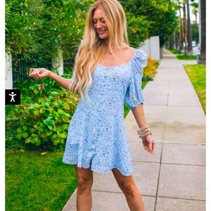 Buddy love jennifer puff sleeve mini dress NWT